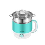 [아마존베스트]DCIGNA 1.5L Electric Noodle Cooker, Mini Hot Pot, Egg Cooker, SUS 304 Stainless Steel Shabu Shabu Hot Pot With Free Stainless Steel Rack, 110V 600W - For Boiling Water, Eggs, Cooking, Noo