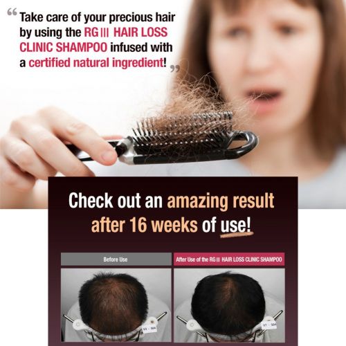 DCKR Natural Clinic Shampoo RGIII - Best Organic Red Ginseng Ingredients for Anti-Hair Loss &...