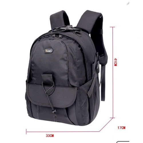  DCRYWRX Camera Bag Multi-Function Waterproof SLRDSLR Cameras Backpack and Wear-Resistant Anti-Theft Backpack, Black