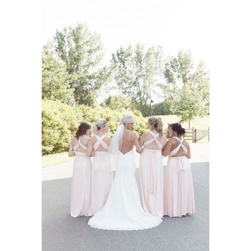  DCdress Blush bridesmaid dress, infinity dress, convertible dress, maternity gown, party dress, prom dress, multiway long dress