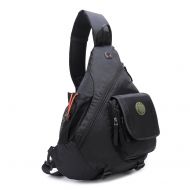 DDDH Sling Bags Chest Backpack Crossbody Book Bag For School Travel Daypack ( Black)