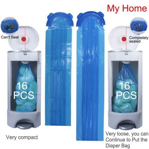  [아마존베스트]DDM Diaper Pail Refill Bags, Fully Compatible with Arm&Hammer Disposal System Seal and Toss Diaper Pail Refills，1020 Counts, 34 Bags