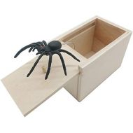 [아마존베스트]DE Spider Prank Scare Box，Wooden Surprise Box，Handmade Fun Practical Surprise Joke Boxes ,Gags & Practical Joke Toys Halloween