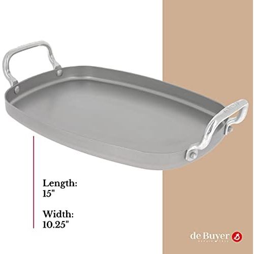  De Buyer 5640.02Plancha Mineral B Element fuer zum Backen 38x 26cm