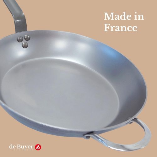  Marke: DE BUYER De Buyer 5610.36 Mineral B Round Carbon Steel Fry Pan 14-Inch Bratpfanne, Blech, schwarz