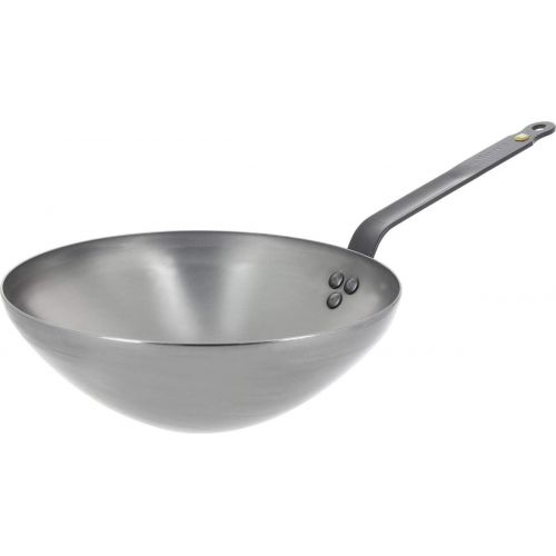  DE BUYER Force Blue Wok Schaft  Dicke 2mm, Stahl, grau, Diametre 24 cm