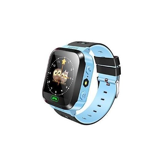  DEALCATCHER3510 GPS Tracker Kids Smart Watch for Children Girls Boys with Camera SIM Calls Anti-lost SOS Smartwatch Bracelet Compatible IPhone Android Smartphone (Blue)