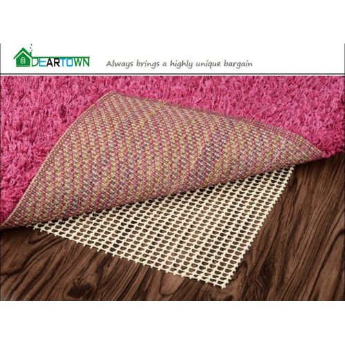  DEARTOWN Non-Slip Area Rug Pad Mat Underlay Multipurpose for Hard Surface Floor Trim The Pad (2x 4)