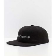 DEATHWORLD Deathworld Continental Black Strapback Hat