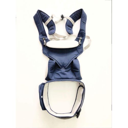  DECO2PRO LLC 360 Carry Positions All Seasons Baby Carrier with Hip Seat Carrier Backpack for 3-48 Months Newborn Infant or Toddler-Navy Blue