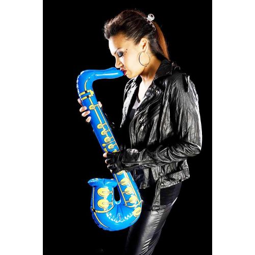  DECORA 27.5“ Inflatable Saxophones Assorted Colors 6pcs for Kids Party Favors