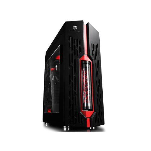 DEEPCOOL GENOME ROG Certified Edition with Built-in 360 Liquid Cooler and Remote-Controled RGB Lighting System ATX Gaming Mid Tower Computer Case, AM4 Compatible, 3-Year Warranty