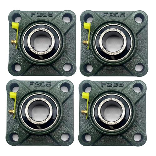  DEEPDREAM 4PSC of UCF205-16 Cast Iron Pillow Block Mounted Bearings-1 Inch Inside Diameter w/Set Screw Loc