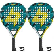 DEERFAMY Padel Racket Carbon Fiber Surface with EVA Memory Flex Foam Core Padel Tennis Racquets Lightweight