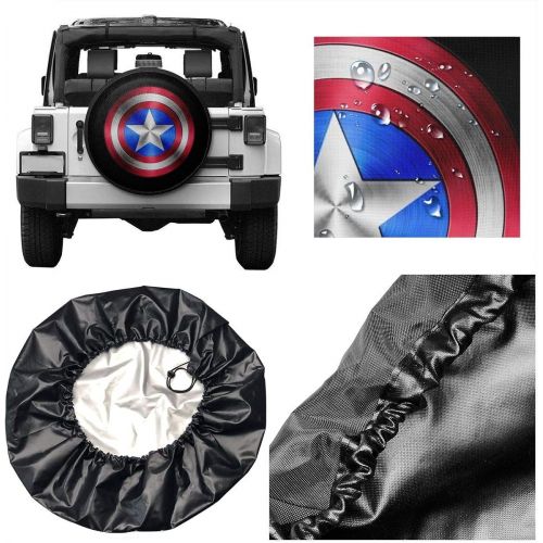  DEETU Spare Tire Cover, Universal Fit for Jeep, Trailer, RV, Car, Truck Wheel 14 15 16 17 Inches