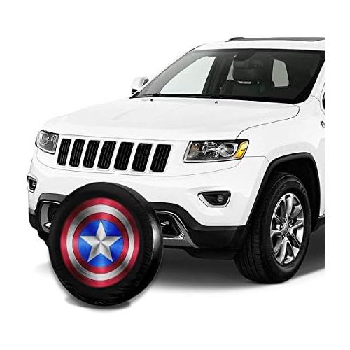  DEETU Spare Tire Cover, Universal Fit for Jeep, Trailer, RV, Car, Truck Wheel 14 15 16 17 Inches