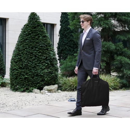  DEGELER Carry on Garment Bag for effortless Travel & Business Trips with unique Titanium Suit Hanger for Men & Women