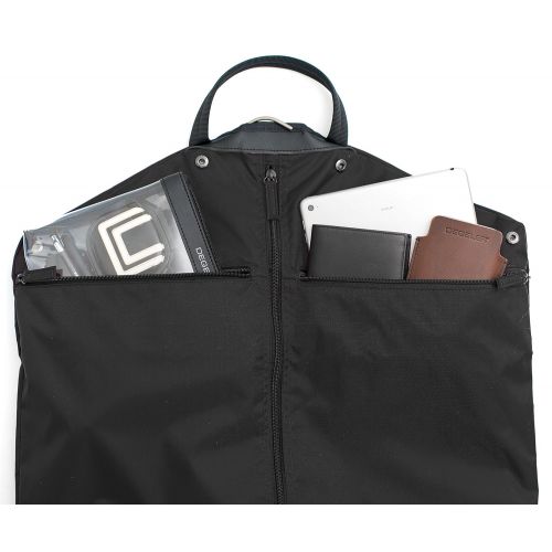  DEGELER Carry on Garment Bag for effortless Travel & Business Trips with unique Titanium Suit Hanger for Men & Women