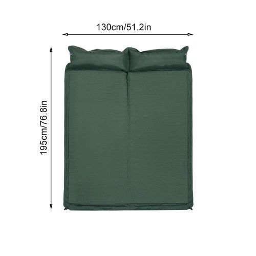  DEI QI 190130cm Self Inflating Sleeping Pad Foam Padding Mattress for Camping, Backpacking, Traveling and Hiking Outdoor Portable Air Mattress with Pillow