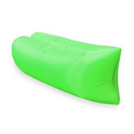 DEI QI Inflatable Lounger - Air Lounger for Travelling, Camping, Hiking - Ideal Inflatable Couch for Pool and Beach Parties - Perfect Air Chair for Picnics or Festivals (Color : Gr