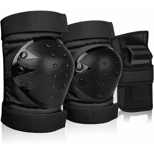  DEKINMAX Knee Pads for Kids & Adult/Youth Protective Gear Set, Knee Pads Elbow Pads with Wrist Guards 3 in 1 for Biking, Skating, and Rollerblading Scooter