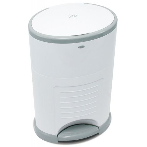  [아마존베스트]DEKOR Dekor Classic Hands-Free Diaper Pail | White | Easiest to Use | Just Step  Drop  Done | Doesn’t Absorb Odors | 20 Second Bag Change | Most Economical Refill System