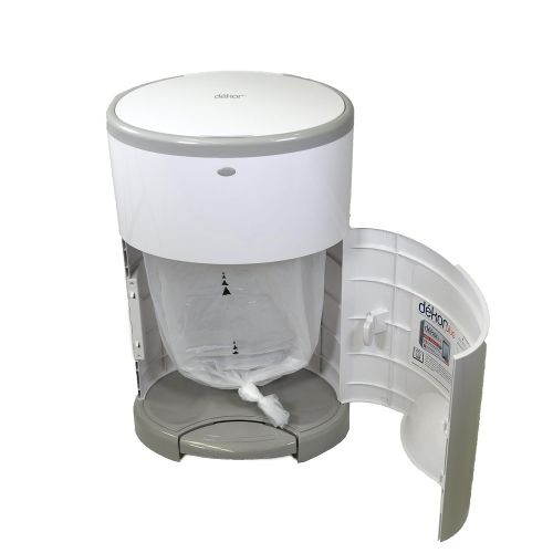  [아마존베스트]DEKOR Dekor Classic Hands-Free Diaper Pail | White | Easiest to Use | Just Step  Drop  Done | Doesn’t Absorb Odors | 20 Second Bag Change | Most Economical Refill System