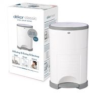 Dekor Classic Hands-Free Diaper Pail | White | Easiest to Use | Just Step  Drop  Done | Doesn’t Absorb Odors | 20 Second Bag Change | Most Economical Refill System