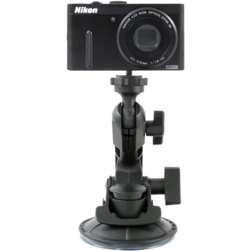  [아마존베스트]Delkin Devices Fat Gecko Double Knuckle Single Suction Cup Camera Mount