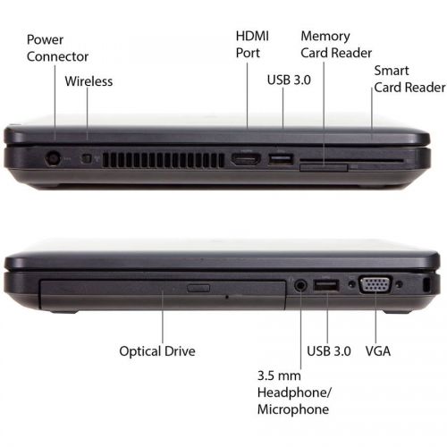 델 Refurbished Dell Latitude E5440 14 Laptop, Windows 10 Pro, Intel Core i5-4300U Processor, 8GB RAM, 500GB Hard Drive