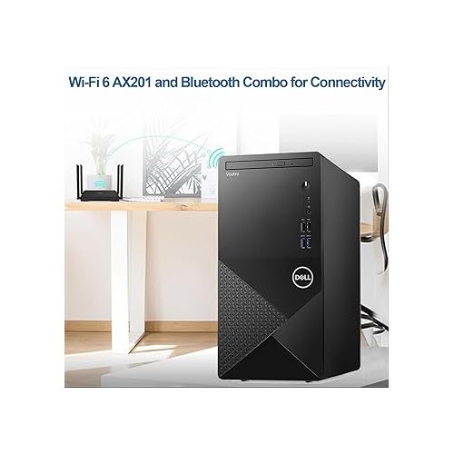 델 Dell Vostro 3910 Desktop Computer | 12th Gen Intel Core i5-12400 Processor | Intel UHD Graphics 730 | WiFi 6 | DVD-RW | Display Port | HDMI | Windows 11 Pro (16GB RAM | 1TB SSD)