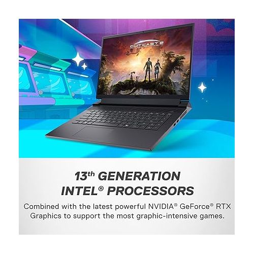 델 Dell G16 7630 Gaming Laptop - 16-inch (2560 x 1600) QHD+ 165Hz 3ms Display, Intel Core i9-13900HX, 16GB DDR5 RAM, 1TB SSD, NVIDIA GeForce RTX 4070 8GB GDDR6, Windows 11 Home - Metallic Nightshade