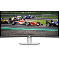 Dell S3422DW Curved Monitor - 34-inch WQHD (3440 x 1440) Display, 1800R Curved Screen, Built-in Dual 5W Speakers, 4ms Grey-to-Grey Response Time, 16.7 Million Colors - Silver