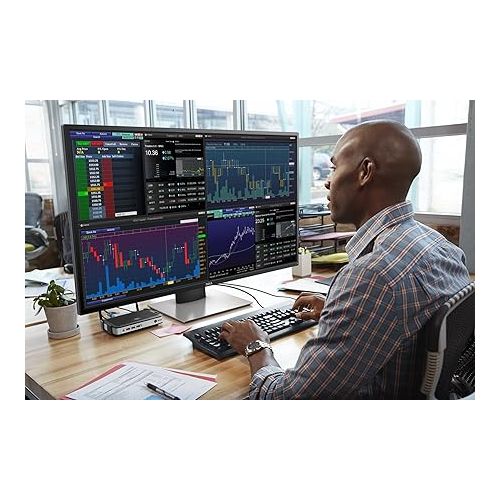 델 Dell Multi-Client Monitor P4317Q - 43-inch Ultra 4K 3840 x 2160, DisplayPort HDMI USB 3.0 RS232 (Renewed)