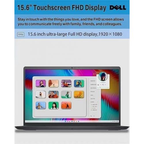 델 Dell Inspiron 15 3535 Laptop Computer, 15.6'' FHD Touchscreen Laptop, AMD Ryzen 5 7530U(Beat i7-11600H), 32GB RAM, 1TB SSD, Windows 11 Pro, Office 365, HDMI, WiFi 5, Carbon Black