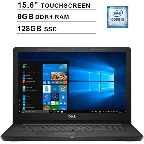 델 2020 Premium Dell Inspiron 15.6 Inch HD Touchscreen Display (Intel Core i3-7100U, 2.40GHz, 8GB DDR4 RAM, 128GB SSD, Intel HD Graphics 620, HDMI, Bluetooth, 802.11n, Windows 10)