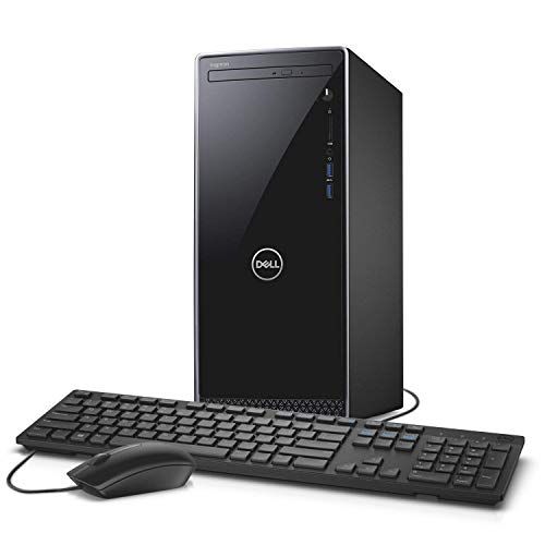 델 2019 FlagshipDell Inspiron 3670 Business Desktop, Intel Six-Core i5-8400up to 4GHz 16GB DDR4 512GB SSD HDMI DVD-RW 802.11bgn Bluetooth 4.1 MaxxAudioPro USB Keyboard and Mouse Wi