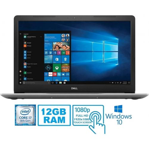 델 2019 Dell Inspiron 15 5000 5570 Intel Core i7-8550U 12 GB DDR4 1TB HDD 15.6 Full HD Touchscreen LED Silver Laptop