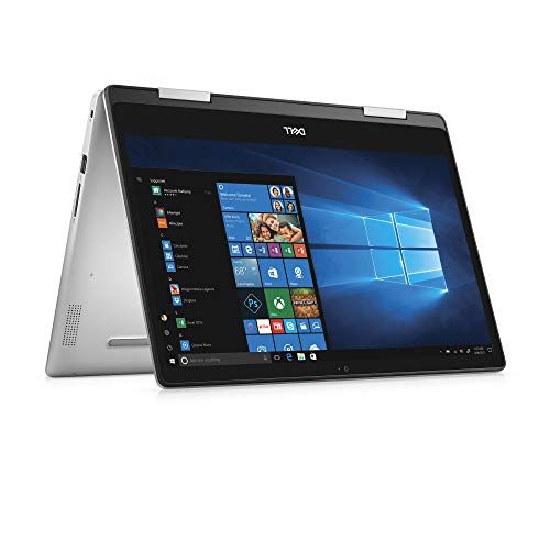 델 Dell Inspiron 2-in-1 Laptop LED-Backlit Touch Display, i7-8565U, 8GB 2666MHz DDR4, 256 GB m.2 PCIe SSD, 14, Silver, Alexa Built-In (i5482-7069SLV-PUS)