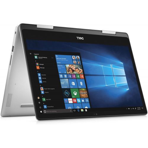 델 Dell Inspiron 2-in-1 Laptop LED-Backlit Touch Display, i7-8565U, 8GB 2666MHz DDR4, 256 GB m.2 PCIe SSD, 14, Silver, Alexa Built-In (i5482-7069SLV-PUS)