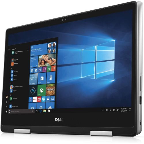 델 Dell Inspiron 2-in-1 Laptop LED-Backlit Touch Display, i7-8565U, 8GB 2666MHz DDR4, 256 GB m.2 PCIe SSD, 14, Silver, Alexa Built-In (i5482-7069SLV-PUS)