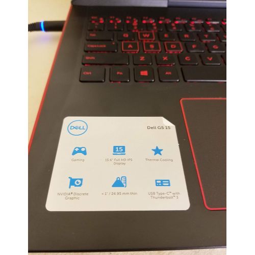 델 Dell G5 Gaming Notebook Computer 15.6″, Intel Core i7-8750H, Nvidia Geforce GTX 1050Ti 4GB, 8GB RAM, 1TB + 128GB SSD Storage, G5587-7037RED-PUS