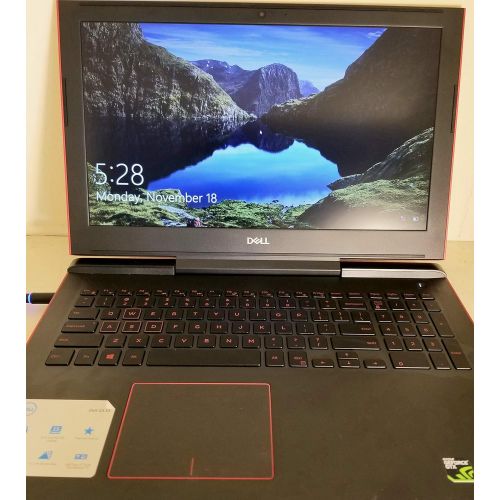 델 Dell G5 Gaming Notebook Computer 15.6″, Intel Core i7-8750H, Nvidia Geforce GTX 1050Ti 4GB, 8GB RAM, 1TB + 128GB SSD Storage, G5587-7037RED-PUS