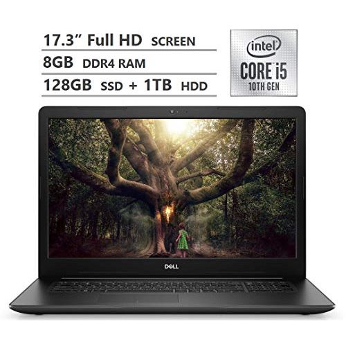 델 2019 New Dell Inspiron 17 PC Laptop: 17.3 Inch FHD(1980x1080) Non-Touch IPS Display, Intel CPU-i3-7020u, 8GB RAM, 1TB HDD, WiFi, Bluetooth, HDMI, Webcam, DVDRW, Windows 10