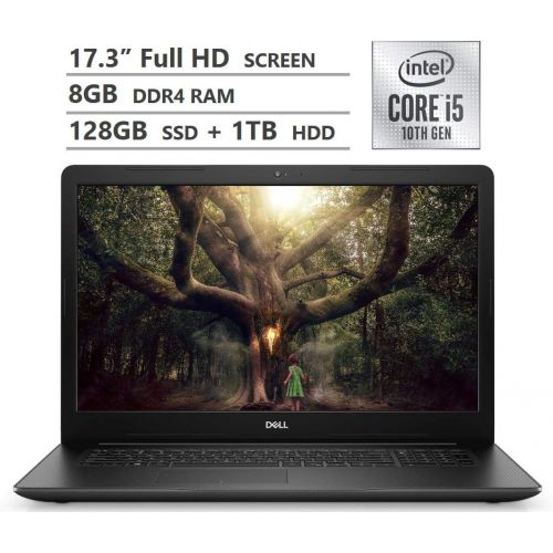 델 2019 New Dell Inspiron 17 PC Laptop: 17.3 Inch FHD(1980x1080) Non-Touch IPS Display, Intel CPU-i3-7020u, 8GB RAM, 1TB HDD, WiFi, Bluetooth, HDMI, Webcam, DVDRW, Windows 10