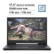 2020 Dell G7 17 17.3 Inch FHD Gaming Laptop (9th Gen Inter 6-Core i7-9750H up to 4.5GHz, 32GB DDR4 RAM, 1TB SSD (Boot) + 1TB HDD, NVIDIA GTX 1660 Ti 6GB, Backlit Keyboard, Bluetoot