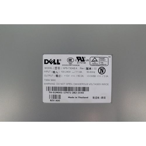 델 Dell NPS 730AB 730 Watt Power Suppply For Poweredge