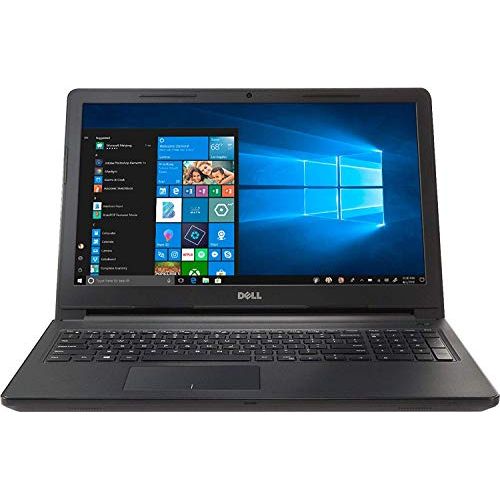 델 Dell Inspiron 15.6 inch HD Premium Laptop PC, Intel Dual Core i3 Processor, 12GB DDR4 Memory, 128GB SSD, No DVD, Bluetooth, Windows 10, Black