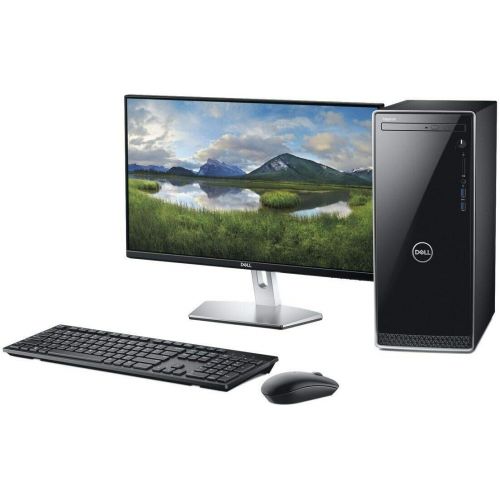 델 Dell Inspiron 3670 Desktop Computer PC, Intel 8 Cores i7 9700 Desktop Processor up to 4.7GHz, 16GB DDR4, 128GB SSD, 2TB HDD, 4GB GeForce GTX 1050Ti WiFi?Bluetooth MaxxAudio USB 3.1