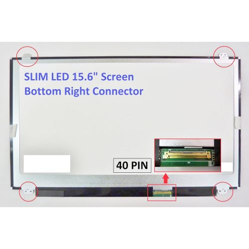 델 Dell INSPIRON 15R 5521 Laptop Screen 15.6 SLIM LED BOTTOM RIGHT WXGA HD